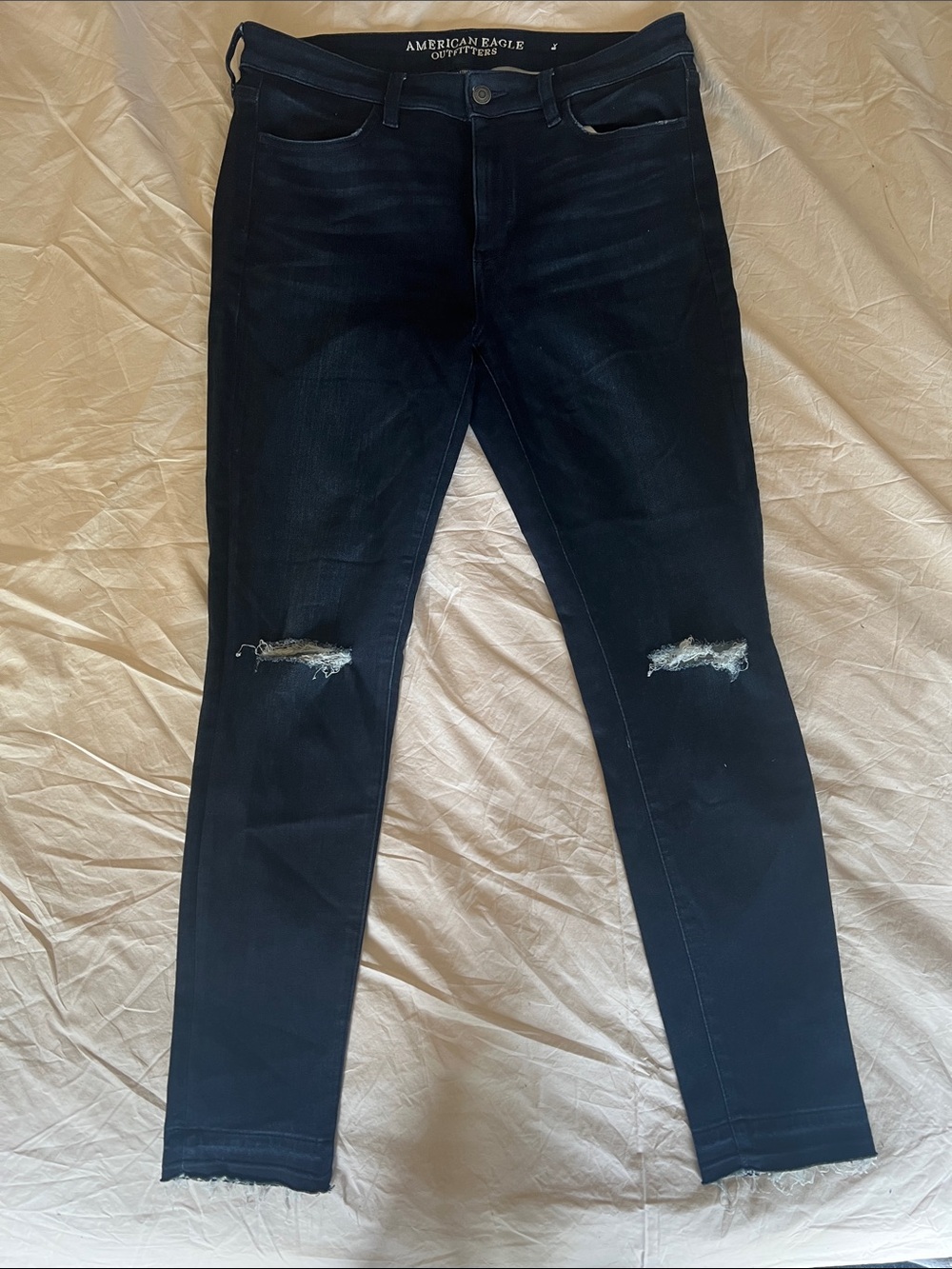 American Eagle Outfitters -  Distressed Super Stretch Skinny Jeans Size 12